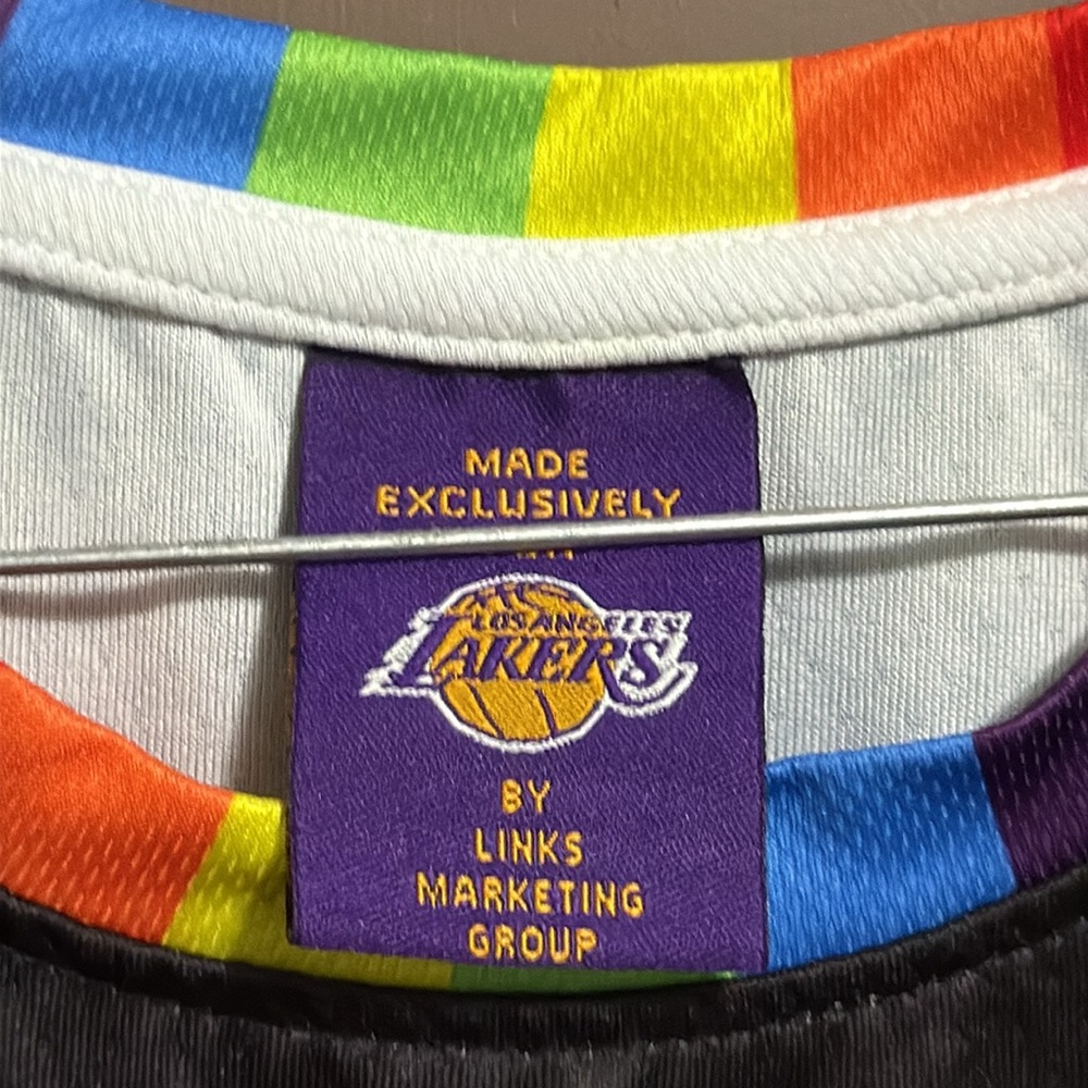 Unisex Los Angeles Lakers Pride Basetball Jersey Size XL - Picture 3 of 6